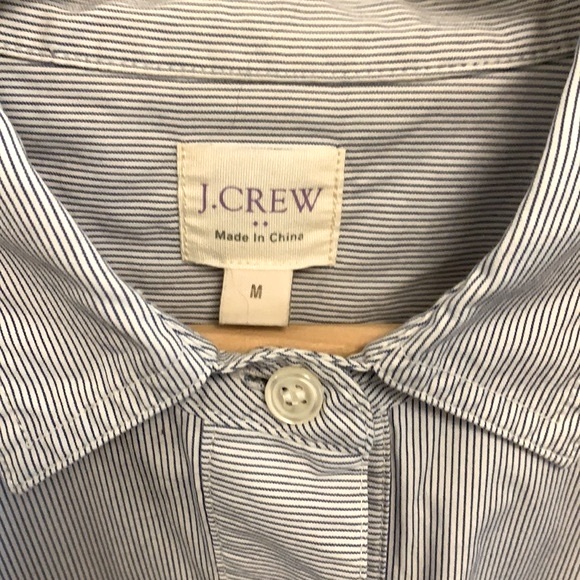 J.Crew Pinstripe Short Sleeve Top - Picture 2 of 5
